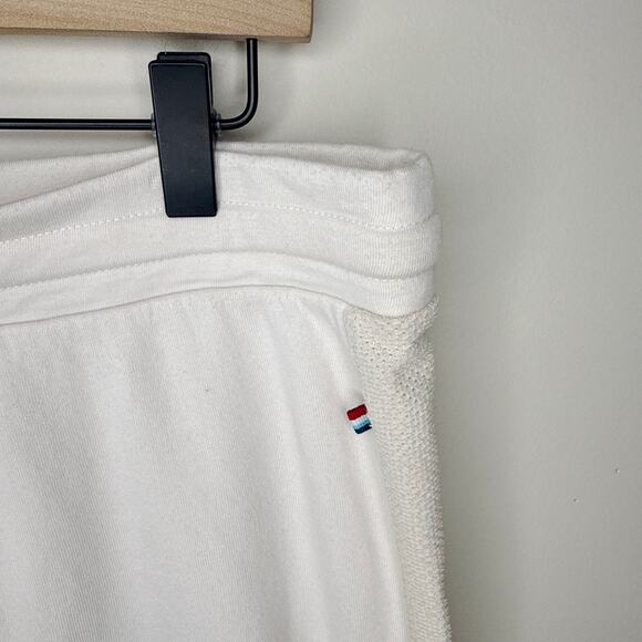 Sol Angeles Mesh Scallop Drawcord Mini Skirt MSRP $104‎ Size XL Ecru Soft Fleece - Picture 3 of 9